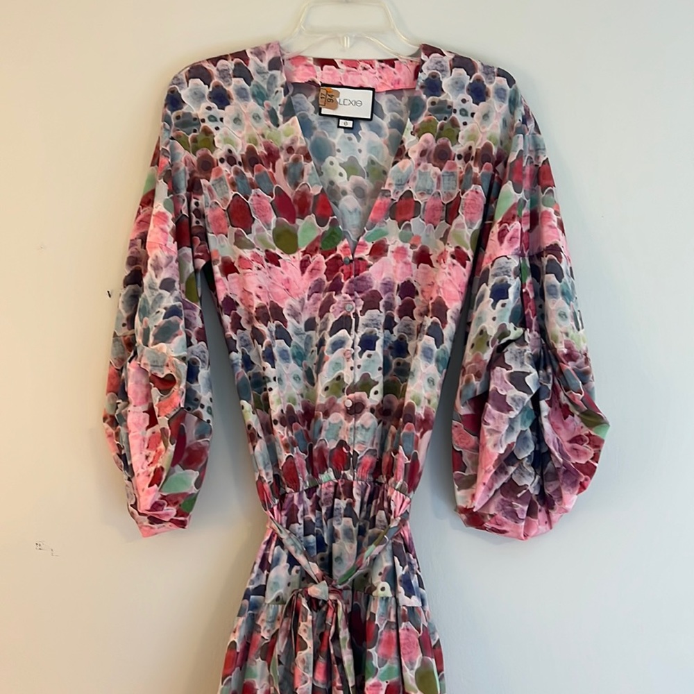 Alexis S Damiana Crepe Water Color Dress Revolve